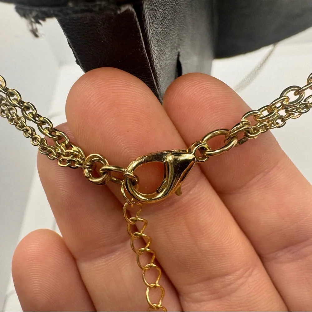 🔴 3/$15! Layered Brassy Gold Beaded Chain Necklace - Picture 6 of 6